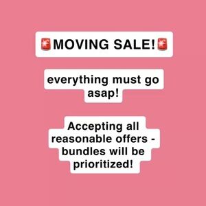 Moving Sale Announcement